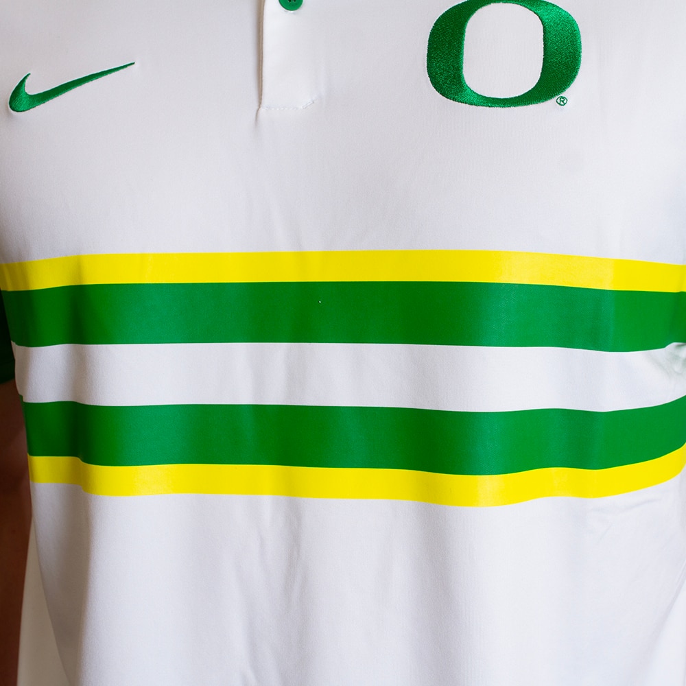 Classic Oregon O, Nike, White, Polo, Performance/Dri-FIT, Men, UV protective, 798506